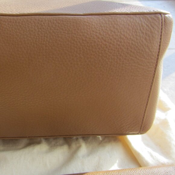 🎄NEW Tory Burch Glove Leather Double Handle Shoulder Tote Purse & Wallet Set - Picture 5 of 16